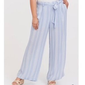 Torrid Geo Stripe Gauze Tie Pants